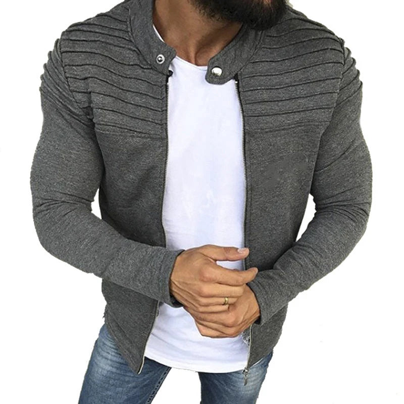 RENVAR | Herre Slim Fit Jakke med Lynlås