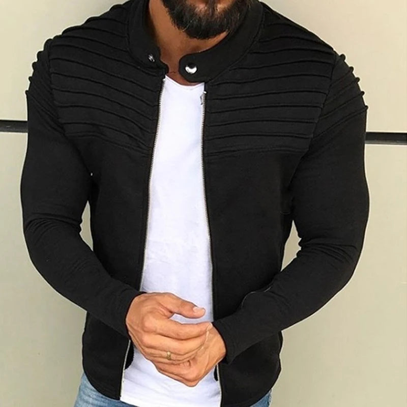 RENVAR | Herre Slim Fit Jakke med Lynlås